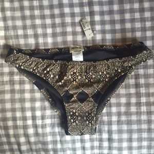 NWT Madewell bikini bottom - woodcut diamond
