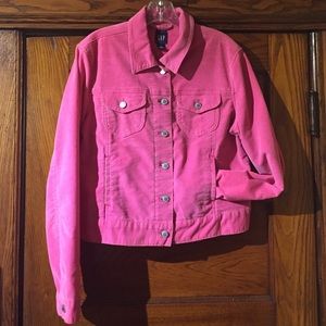 Hot pink corduroy jacket