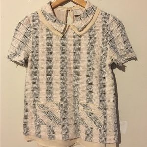 Anthropologie 9-HI5 short-sleeved woven top