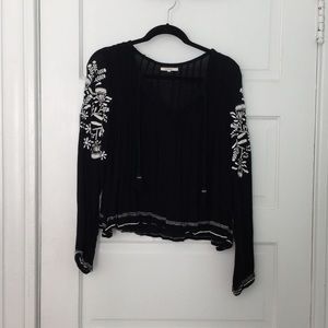 Slightly Frayed Flowy Top