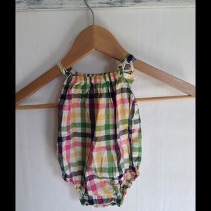 GAP baby one piece plaid suit