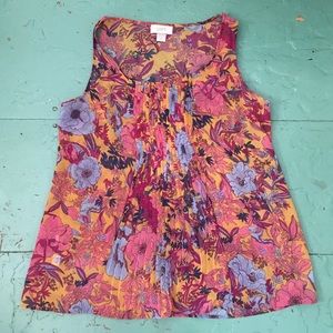 Loft floral tank top