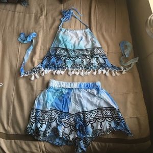 Tie Dye Tribal Elephant 2 Piece Set