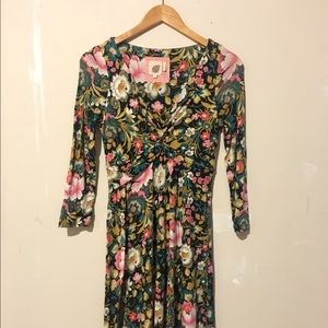 Anthropologie Lilka floral print dress
