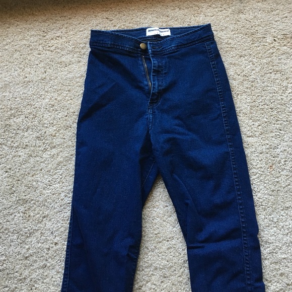American apparel high wasted jeans