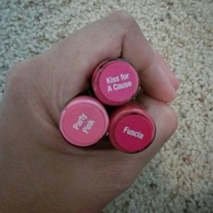3 Set( Party pink, Kiss for a Cause & Fuscia)