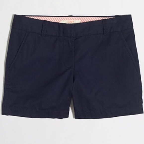 J. Crew Women's Navy chino shorts size 4