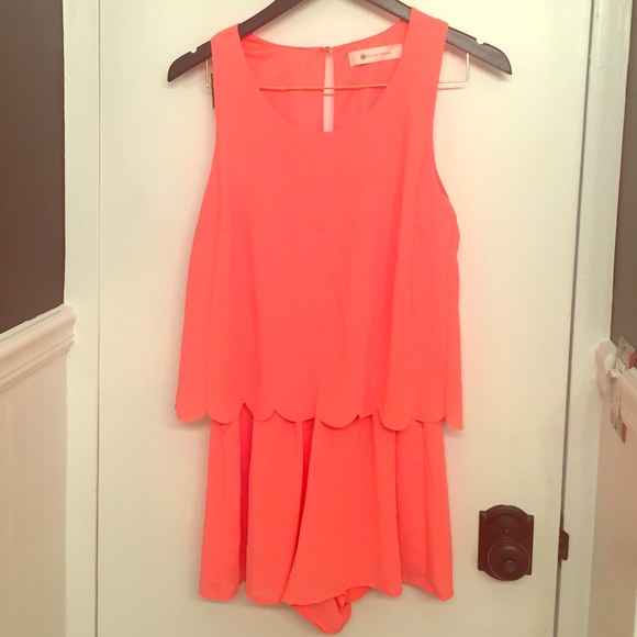 Impeccable Pic - Neon Pink Romper (Medium)