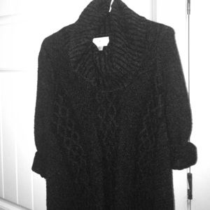 Warm fold over turtle neck sweater