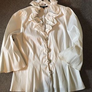 Beautiful formal blouse, rhinestone buttons