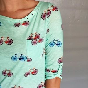 Anthropologie Bicycle Shirt.