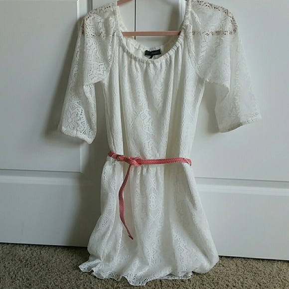 White lace dress