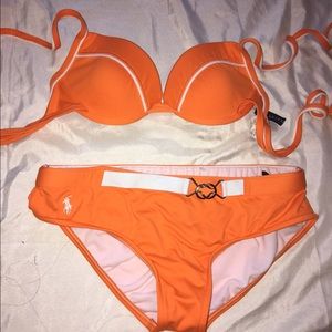 Ralph Lauren orange bikini