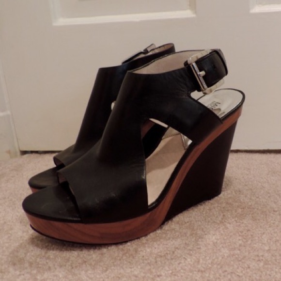 Michael Kors Leather Wedges