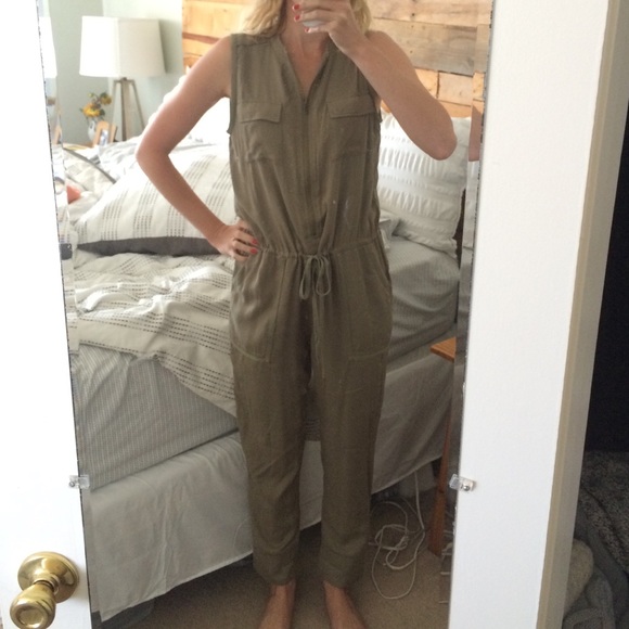 Anthropologie Pants - Cargo sleek jumpsuit