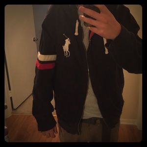 polo ralph lauren zip up hoodie