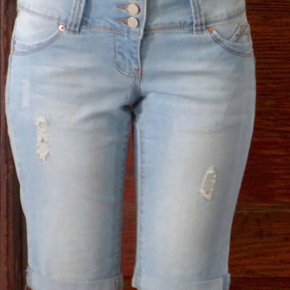 Denim capris
