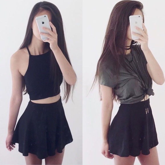 Black skirt