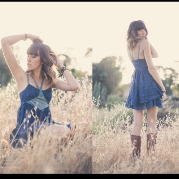 Free People Dresses & Skirts - Free People blue strappy dress