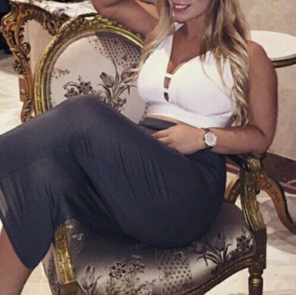 WOW Couture White bandage crop top - Picture 1 of 4