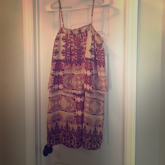 Tribal flounce dress
