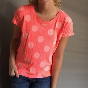 Madewell Pink Polka-Dot T.
