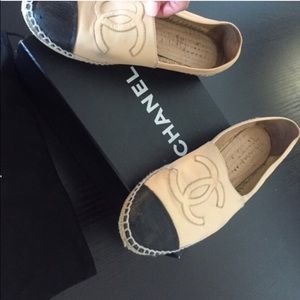 Authentic Chandel Espadrilles (tan&black)
