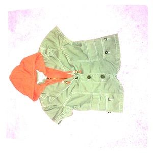 Layered look t-shirt jacket!