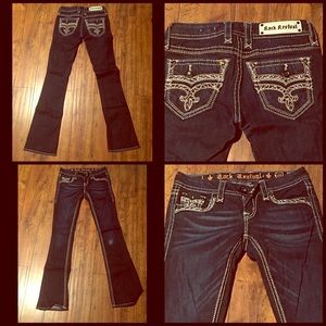 Rock revival denim jeans