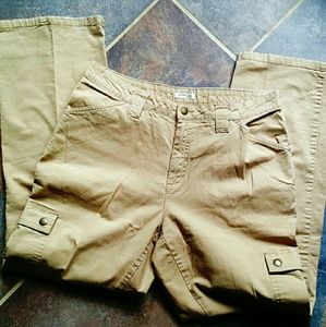 St. John's Bay Stretch Khaki Cargo Pants