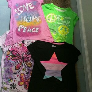 Four girls tee shirts