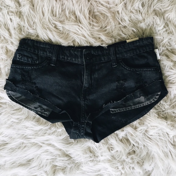 Urban Outfitters Pants - BDG Black Distressed Jean Shorts