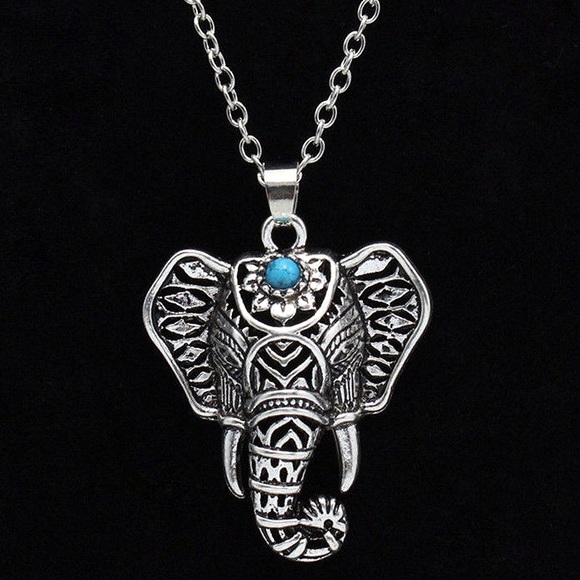 Bohemian Elephant Necklace - Picture 2 of 4
