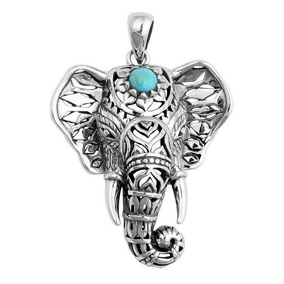 Bohemian Elephant Necklace - Picture 3 of 4
