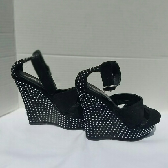 Madeline Girl studded wedge