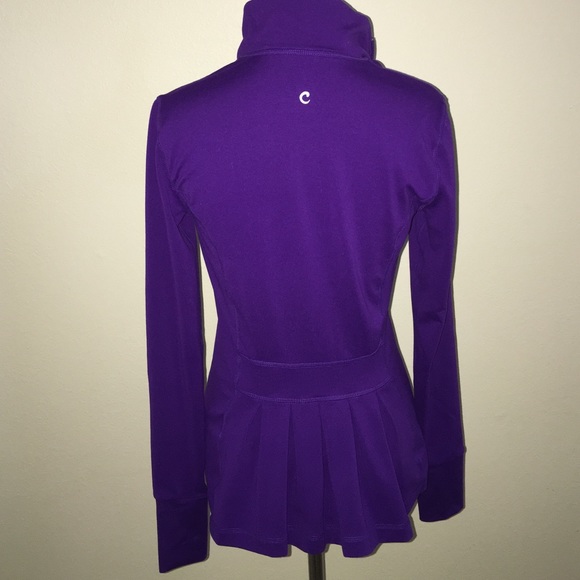 Purple quick dry workout jacket