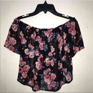Floral off the shoulder top