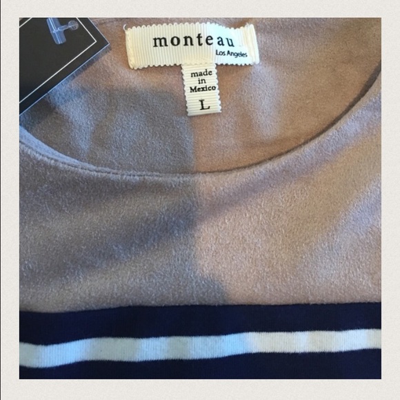 SOLD! NWT Women's Monteau striped dress - Picture 3 of 4