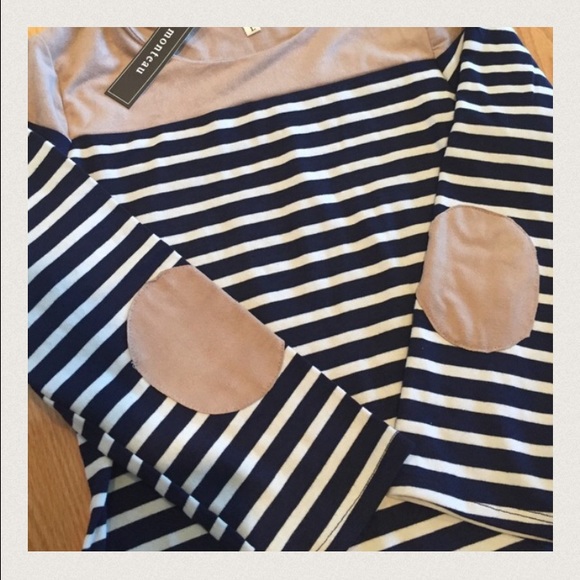 SOLD! NWT Women's Monteau striped dress - Picture 4 of 4
