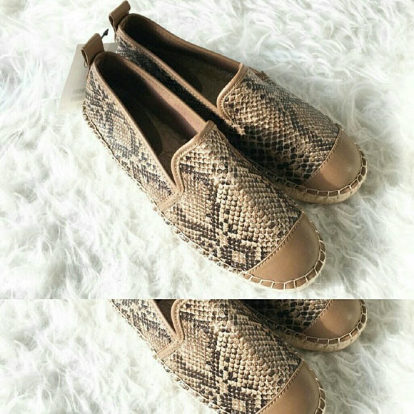 Zara Shoes Brown Snake Print Espadrilles Ss6 Poshmark