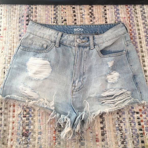 high waisted jean shorts
