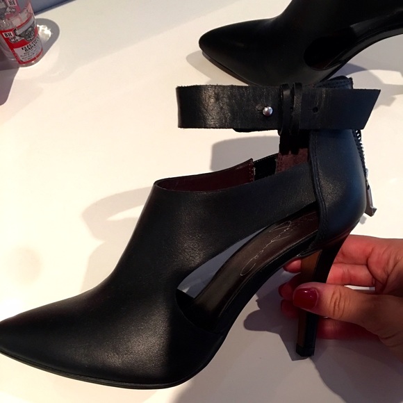 Black Cutout Heels