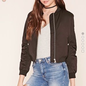 Olive Green padded bomber jacket