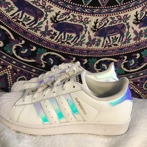 RARE❗️❕hologram adidas superstars worn once❗️