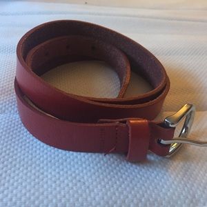 Red Leather Belt