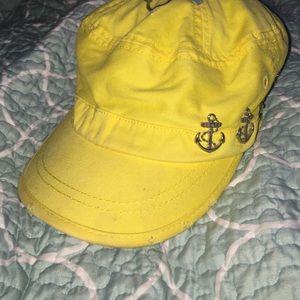 Super cute yellow anchor hat