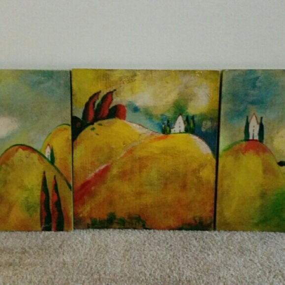 Southern living tuscan trio picture set