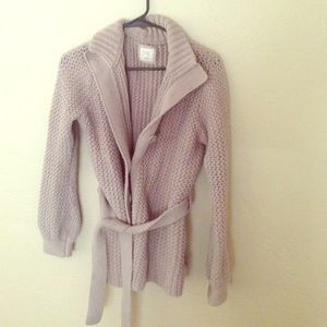 HP🎉 Khaki colored waffle knit button down sweater