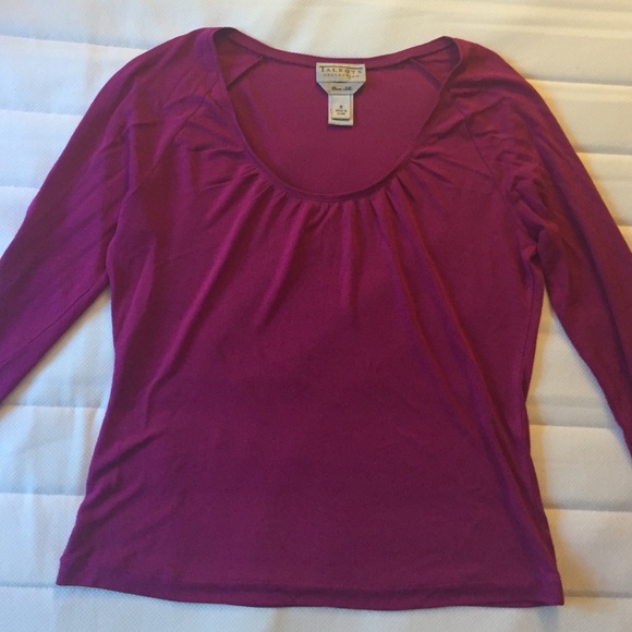 PURE SILK Magenta Top