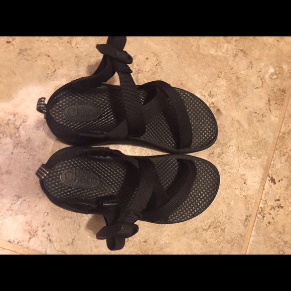Kids black chacos- only worn a few times